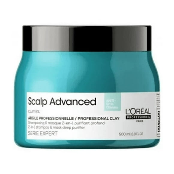 Máscara 2 en 1 Limpieza Profunda Scalp Advanced 500ml Loreal Professionnel