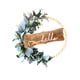 thumbnail image 2 of Corona De Flores Con Cuentas De Madera, Artesanía Floral Para Primavera Y Verano En La Sala De Estar., 2 of 5