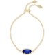 thumbnail image 1 of Pulsera Kendra Scott Elaina Cadena Ovalada Cobalto Baño de Oro, 1 of 2