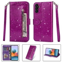 Funda Para Foxdock Elegante Funda Samsung Galaxy A13 5G/4G Glitter Con Cremallera-Ideal Para El Uso Diario