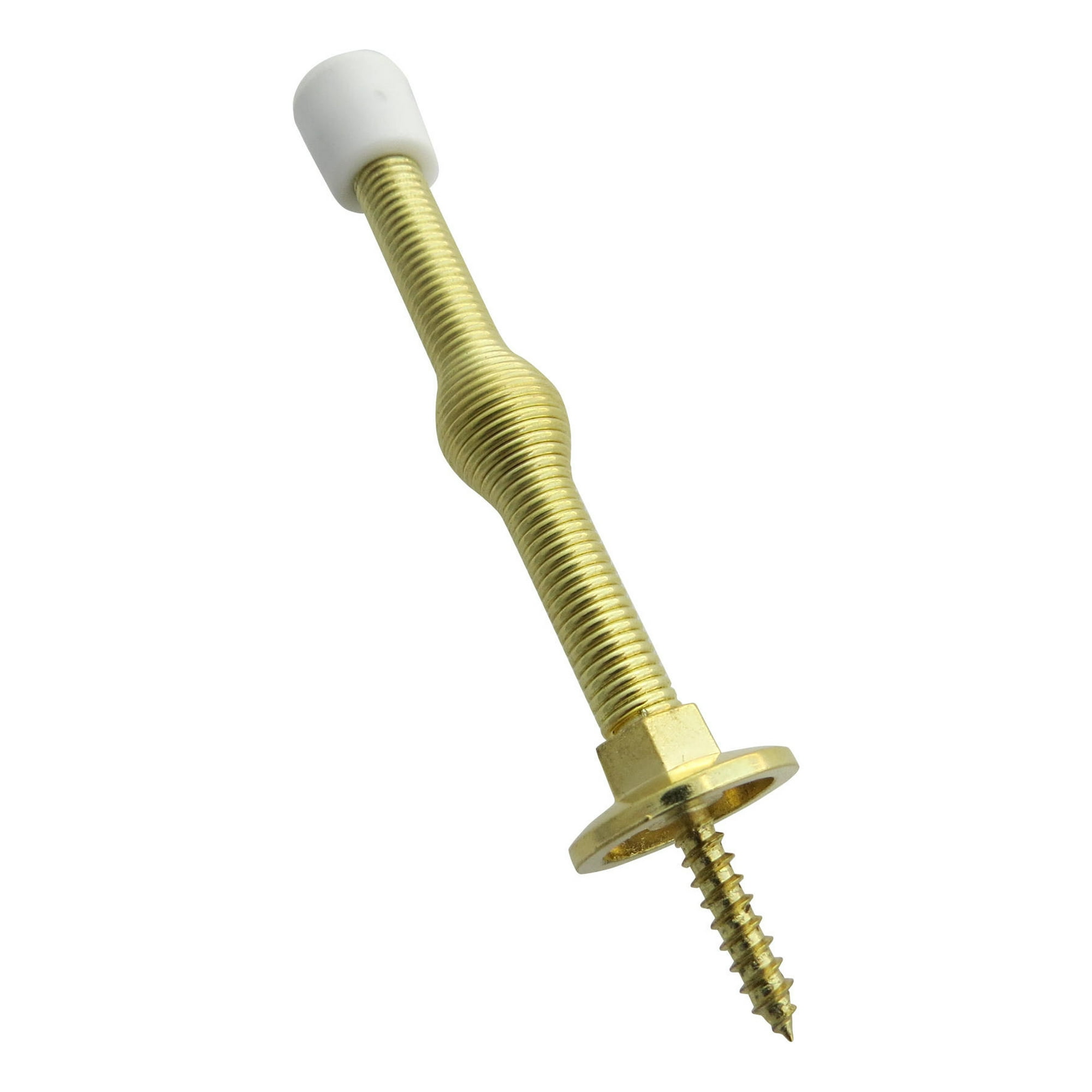 Tope De Puerta Recto Flexible 7,5cm Metálico Dorado 25un Dvp