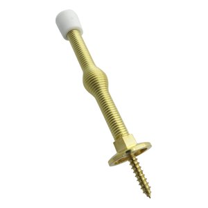 Tope De Puerta Recto Flexible 7,5Cm Metálico Dorado 25Un Dvp