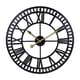 thumbnail image 2 of Reloj De Pared Vintage Relojes De 40 Cm Relojes Decorativos De Oscilación Silenciosa Mano De Plata, 2 of 5