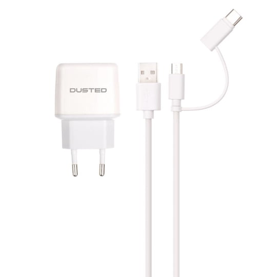 Cargador Usb Dus-wcha-12k Blanco Dusted