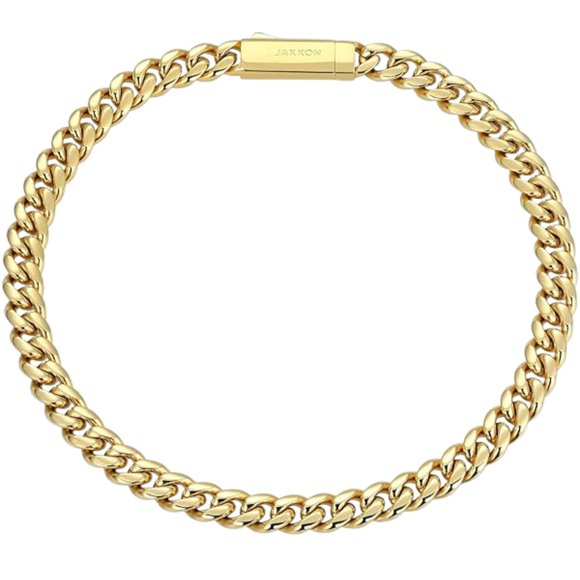 Pulsera JAXXON 5 mm Oro 20 cm Eslabón cubano