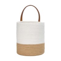 Bothyi - Cesta Tejida Para Colgar En La Pared, Cesta Para Aperitivos, Para Apartamento, Sala De Estar, Oficina, Color Lino Blanco