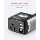 thumbnail image 2 of Inversor de corriente BESTEK 150W 12V a 110V 3.1A USB, 2 of 9