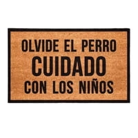 Kokomat - Limpiapiés Choapino Olvide El Perro Cuidado Con Los Niños 45Cm X 75Cm