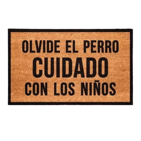 Kokomat - Limpiapiés Choapino Olvide El Perro Cuidado Con Los Niños 45Cm X 75Cm