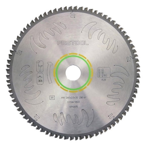 Cuchilla Festool 60 dientes 2,5 mm eje 30 mm