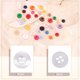 thumbnail image 5 of Uxcell 50pcs Botón de Costura 11.5mm 4 Agujeros Botones Redondos de Resina para Manualidades, Blanco, 5 of 6