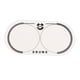 thumbnail image 2 of Parche De Batería Doble De 1 Pieza Para Accesorios De Almohadillas Antideslizantes, Blanco, 2 of 5