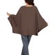 thumbnail image 3 of INSPIRE CHIC Top de Maternidad Casual Cuello en V Manga Murciélago Blusa Camisa para Uso Cómodo XL Marrón, 3 of 6