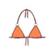 thumbnail image 2 of Bikini Triangulo Argolla Estampado Naranja S, 2 of 2