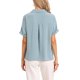 thumbnail image 3 of INSPIRE CHIC Blusas de Negocios Casual para Mujeres Elegantes Casual Cuello en V Manga Corta Camisas Abotonadas Relajadas Tops de Trabajo M Azul, 3 of 6