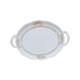 thumbnail image 3 of Bandejas Decorativas Bandejas Cosméticas Redondas De Resina Para Encimeras De Boda De Entrada Estilo Rústico Blanco, 3 of 3