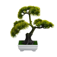 Genérico - Planta Bonsái Flor Artificial Macetero 23 Cm