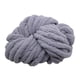 thumbnail image 1 of Hilo Grueso De Chenilla Lavable, Hilo Súper Voluminoso Para Tejer A Ganchillo, Gris, 1 of 5