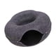 thumbnail image 3 of Cama Túnel Para Gatos Ligera Y Lavable, Cueva Tipo Donut Para Gatos De Interior, Color Gris Oscuro, 3 of 3