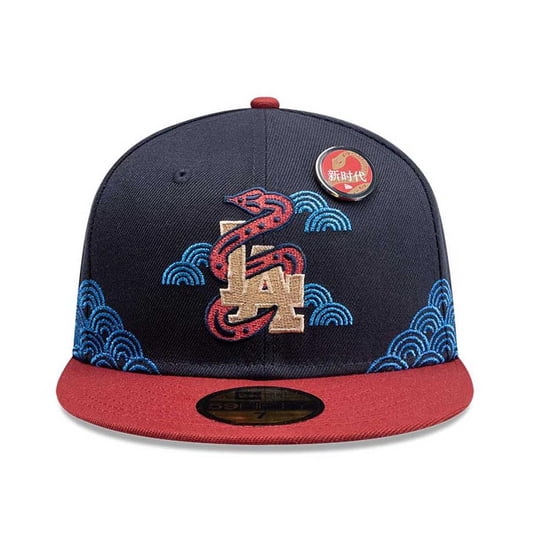 Jockey Gorra New Era 59fifty Los Angeles Dodgers Mlb Lunar New Year Azul