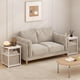thumbnail image 3 of Mesa lateral Furinno CAMNUS, juego de 2, estructura metálica de 2 niveles, color blanco, 3 of 6