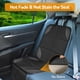 thumbnail image 5 of Protectores de asiento de coche Musclez, tela impermeable 600D, color negro, 5 of 7