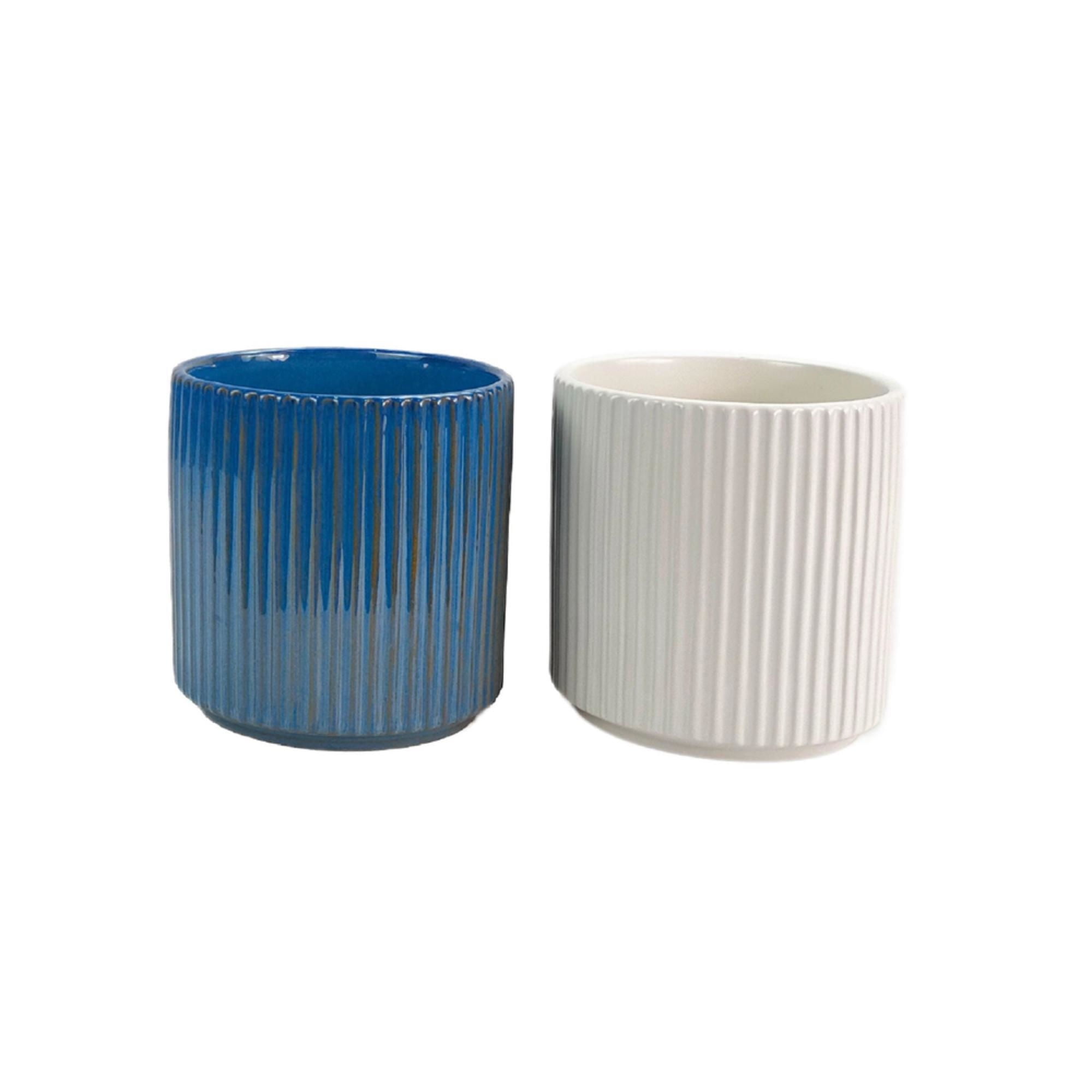 Expert Gardener - Macetero De Cerámica 14Cm Línea (Puede Tocar Cualquier Diseño)