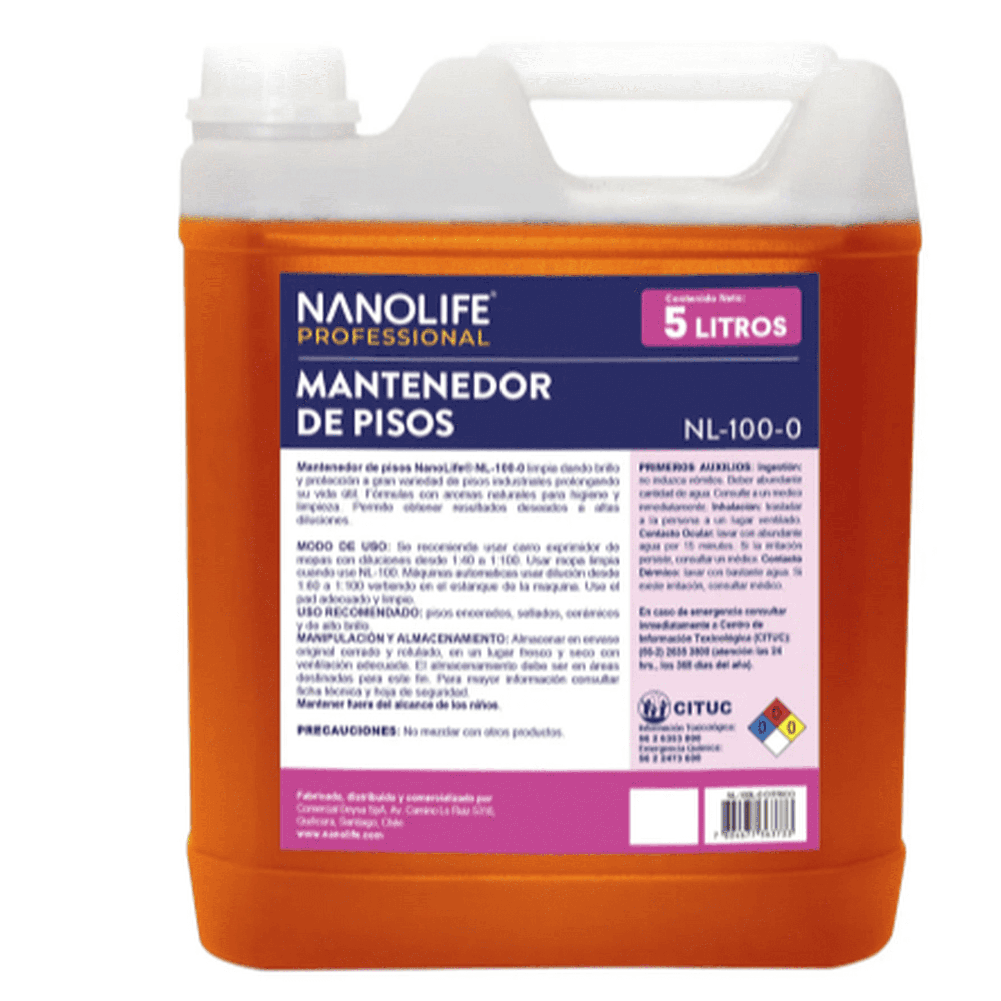 Nanolife - Mantenedor De Pisos 5l