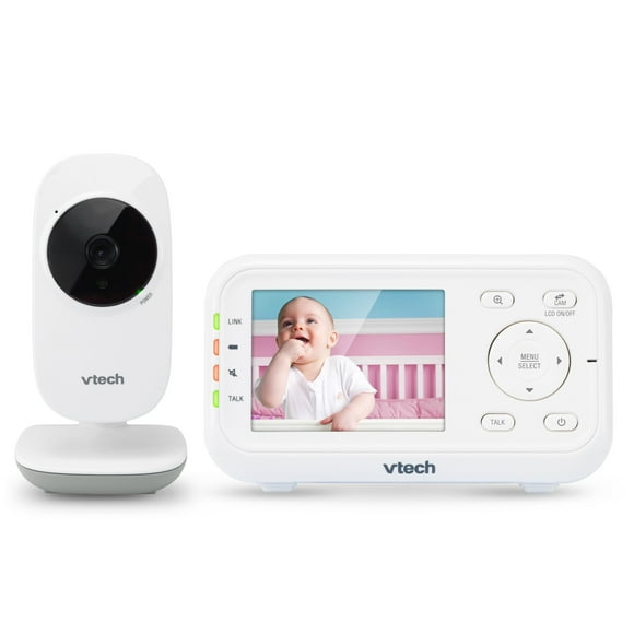 Monitor de video para bebés VTech VM3252 con 1000 pies de largo alcance, visión nocturna a