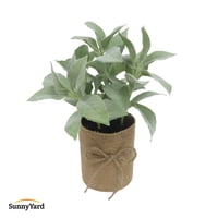Kiosclub - Salvia Planta Artificial Con Macetero Decoración Sunnyyard