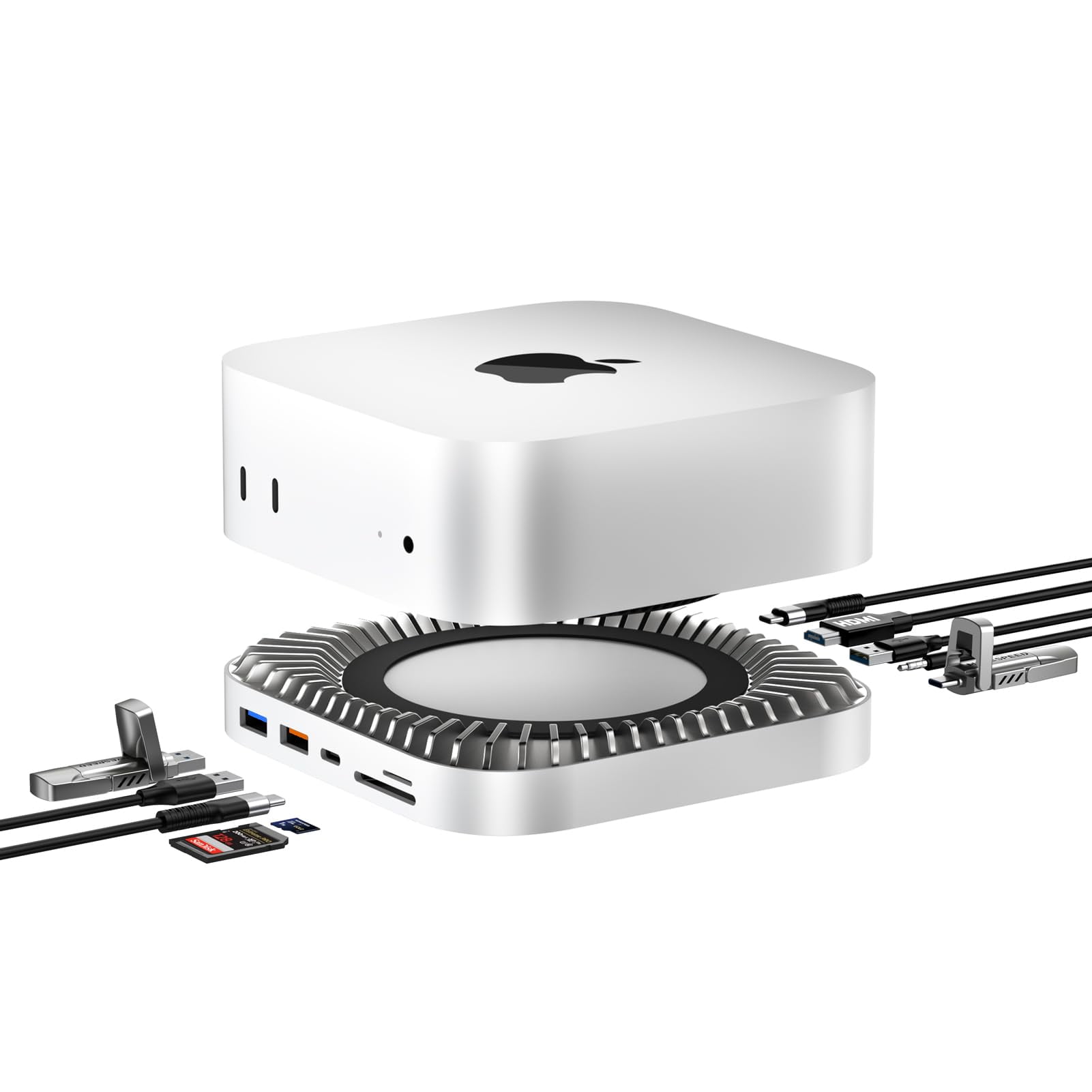 Hub Usb C Para Mac Mini Dock Giissmo M4 Con Hdmi 4k De 10 Gbps