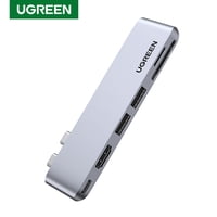 Ugreen - Adaptador Dual Usb-C / Hdmi + 2Usb-A 3.0 + (Sd/Microsd) + Usbc Macbook Pro/Air Cm380