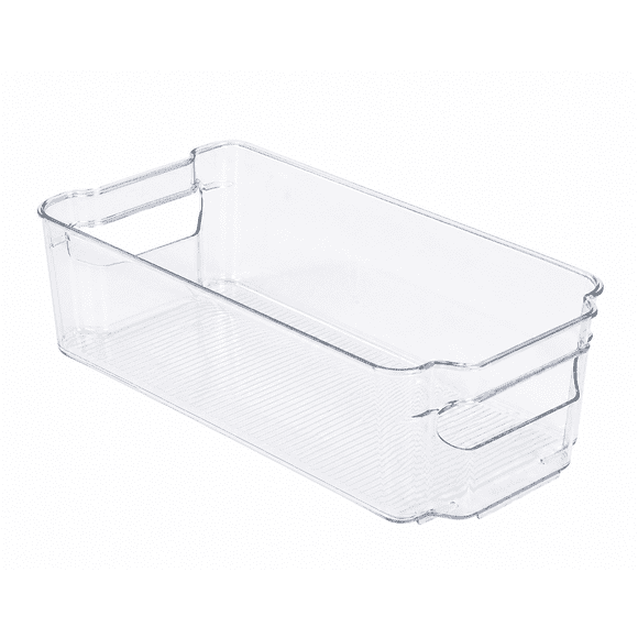 Organizador de Refrigerador Transparente Multiuso con Asas 31,5x16x8,5 cm
