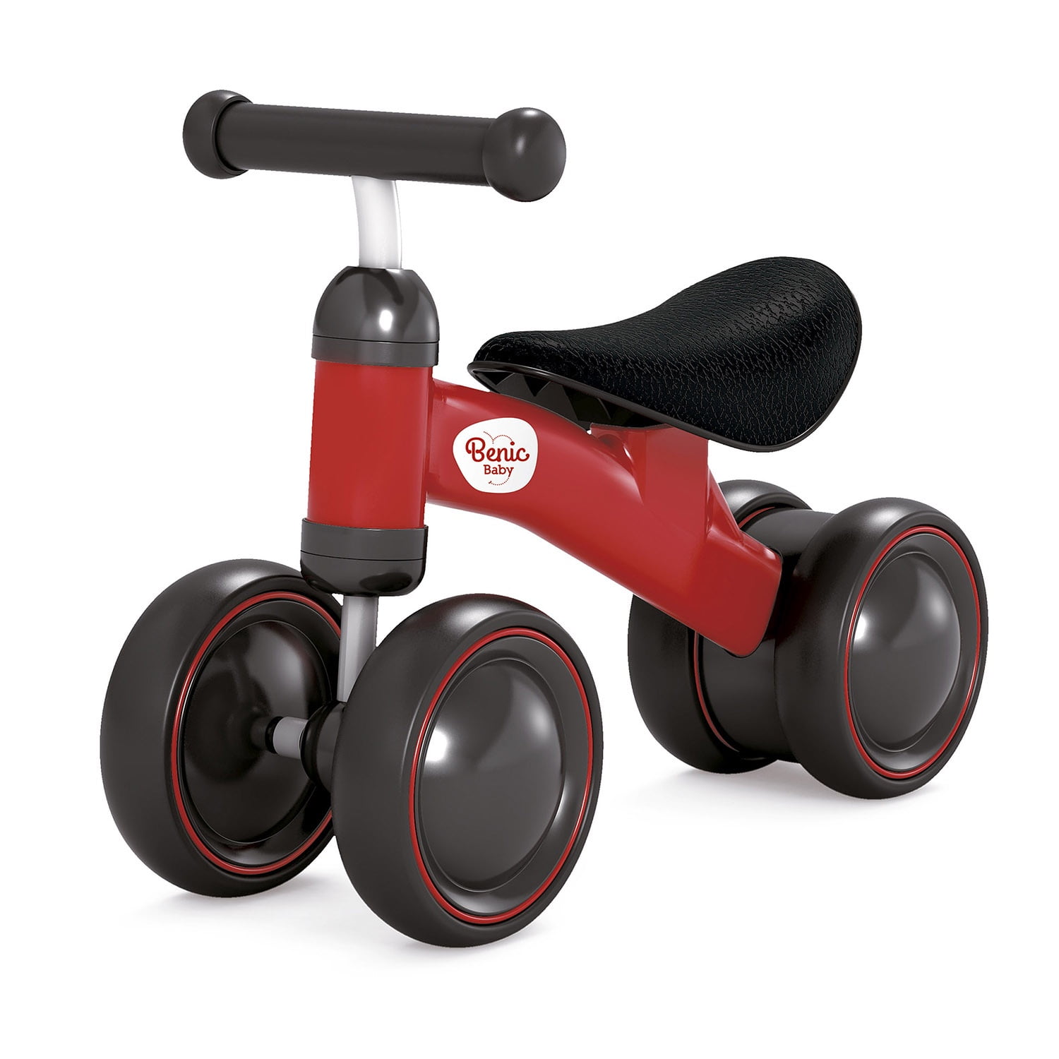 Benic Baby - Bicicleta De Equilibrio Roja + Diseño Estable Y Liviano