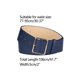 thumbnail image 3 of Cinturones de cuero PU INSPIRE CHIC para mujeres con hebilla de metal de 2 pulgadas de ancho para vestidos y pantalones Azul Nany, 3 of 4
