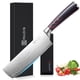 thumbnail image 1 of Cuchillo PAUDIN Nakiri, cuchilla de carne afilada de 7 pulgadas, inoxidable, 1 of 8