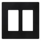 thumbnail image 1 of Placa de Pared Lutron Claro 2 Gang Satinada Medianoche, 1 of 6