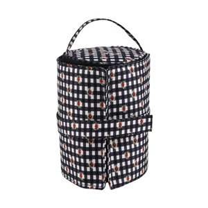 Bothyi - Bolsa De Tejer Con Cierre De Cremallera, Estuche Pequeño, Organizador De Hilo, Amantes De Tejer, Negro