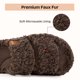thumbnail image 5 of Zapatillas EverFoams Fuzzy de espuma viscoelástica con punta abierta para mujer, color moca, 5 of 7