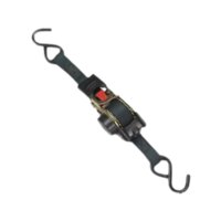 Ioensy - Correa De Trinquete Retráctil De Primera Calidad Con Ganchos En Forma De S Para Remolques De Carga De Motocicletas, Color Negro