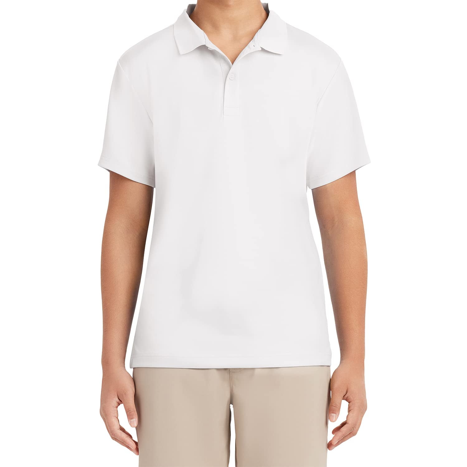 Polo Izod Short Short Performance Para Hombre, Color Blanco
