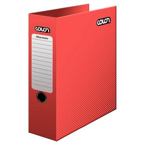 Archivador Oficio Ancho Colores Rojo – Colón