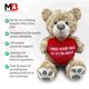 thumbnail image 5 of Osito de peluche Messenger Bear 36 cm Corazón "Te echo de menos", 5 of 7