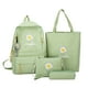 thumbnail image 1 of 4PCS/Set Backpack Combo Set Large Capacity Canvas Handbag Pencil Bag Teenager Travel Mochila Shoulder Bag For School Student, 1 of 3