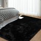 thumbnail image 2 of Alfombra Shag CAROMIO Fluffy de 2,74 m x 3,66 m, extra suave, negra, 2 of 7