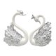 thumbnail image 5 of 2x Topper De Pastel De Cisne De Corona Romántica Para Hornear Decoración De Mesa Decorativa Plateada, 5 of 5