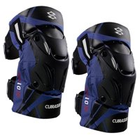 Ioensy - 2X Rodilleras Moto K01-3 Para Motocross Racing Reflectante Azul Oscuro