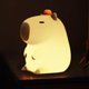 thumbnail image 1 of Lámpara de carpincho, linda luz nocturna, luces LED de carpincho, lámpara táctil de carpincho para guardería, decoración de mesa, lámpara de animales, lámpara de silicona con control táctil y forma de, 1 of 7