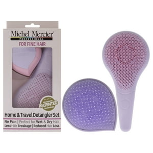 Michel Mercier - Set De Desenredante Para El Hogar Y Los Viajes - Cabello Fino De Para Unisex - El Clásico Cepillo Desenredante, El Cepillo Desenredante De Viaje