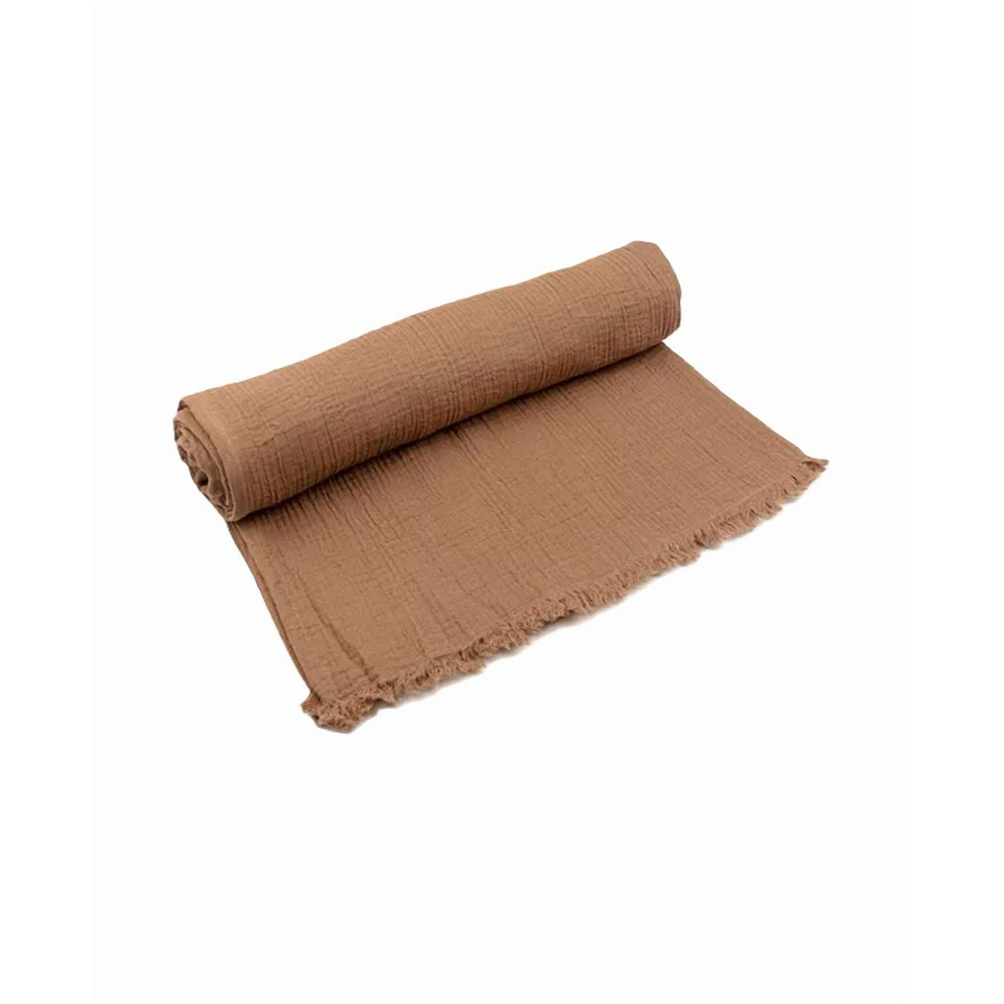 Genérico - Piecera Algodón Gauze Color Terracota